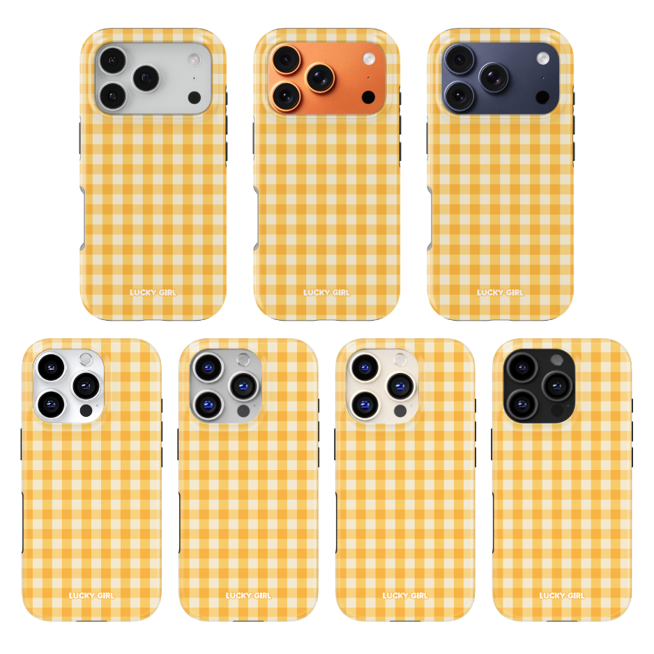 Sunshine Gingham Phone Case