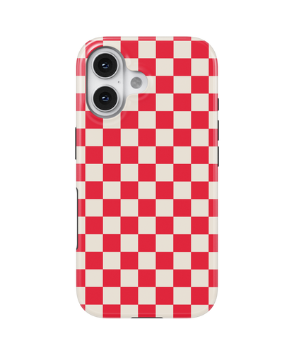 Vermillion Checkers II MagSafe Phone Case