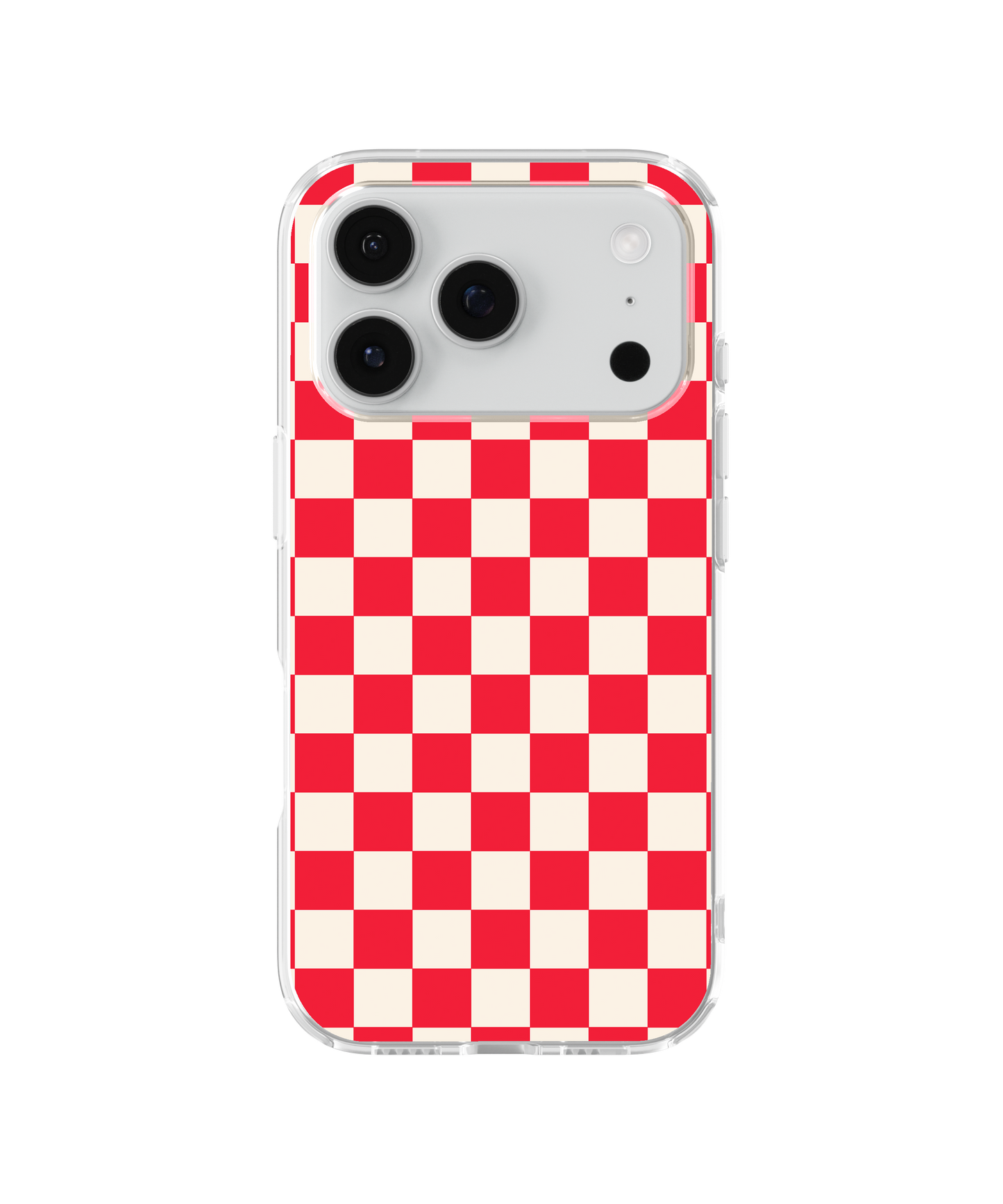 Vermillion Checkers II Clear Case Insert