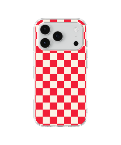 Vermillion Checkers II Clear Case Insert