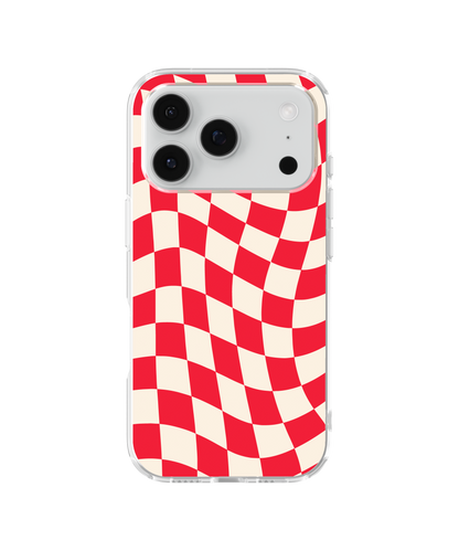 Vermillion Wavy Checkers II Clear Case Insert