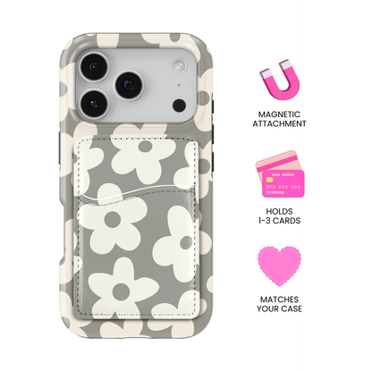 River Rock Big Blooms MagSafe Card Holder
