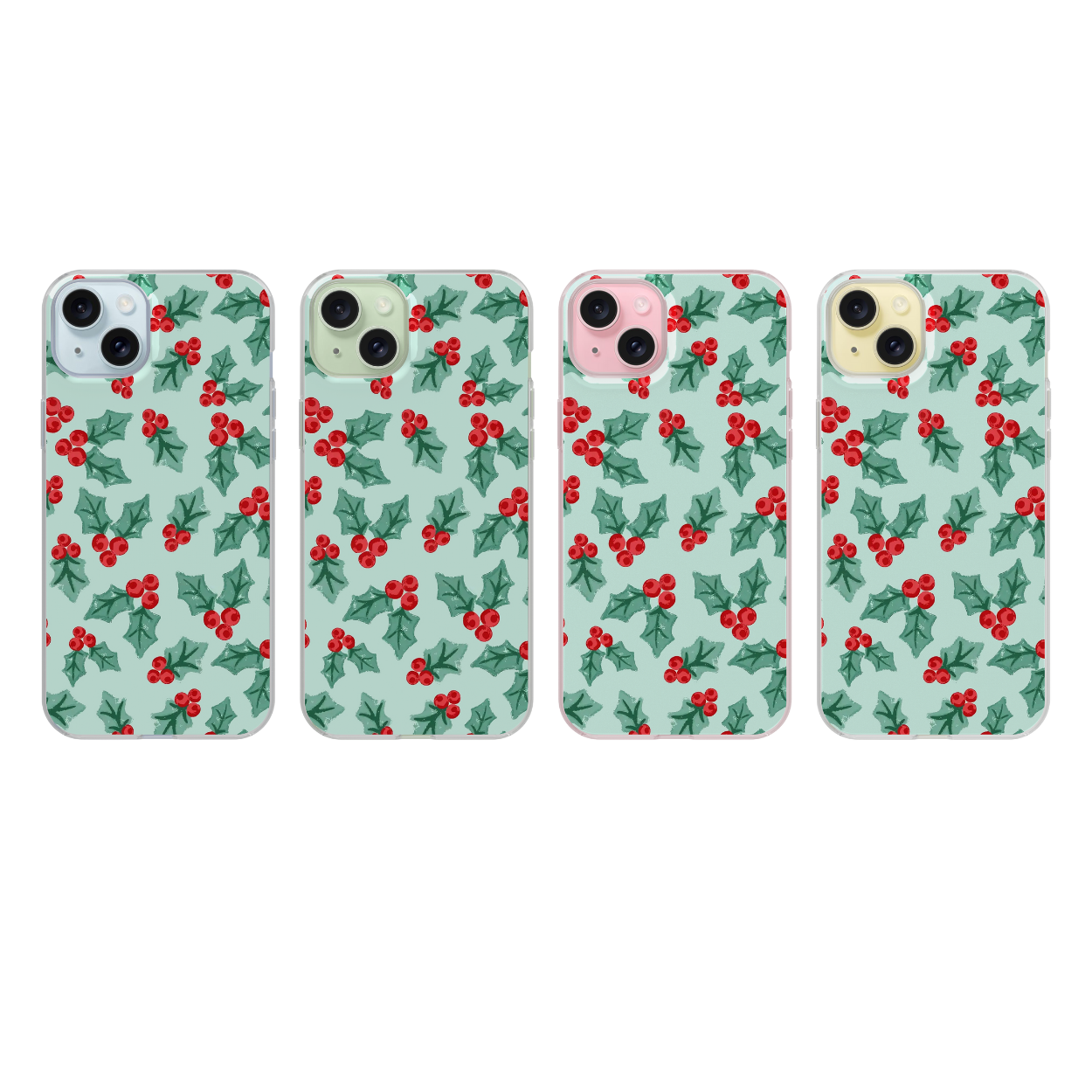 Holly Jolly Clear Case Insert