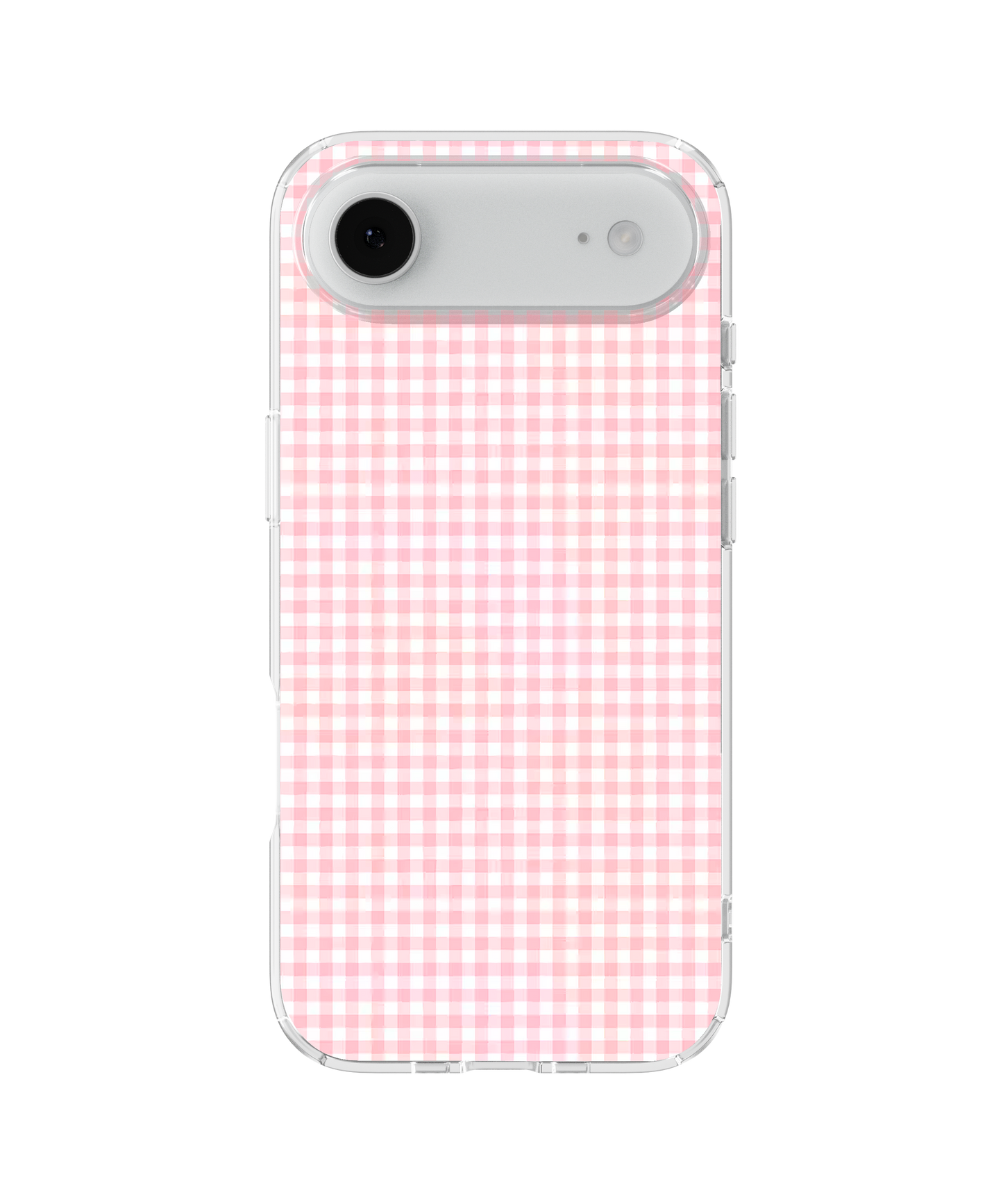 Pink Gingham Clear Case Insert