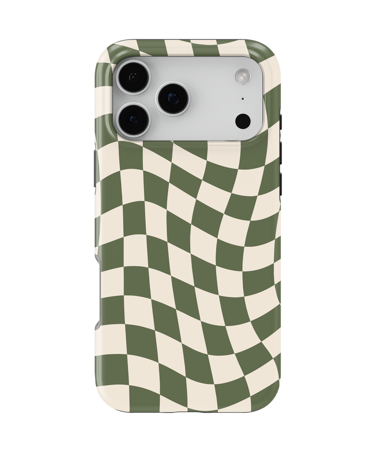 Moss Wavy Checkers II MagSafe Phone Case