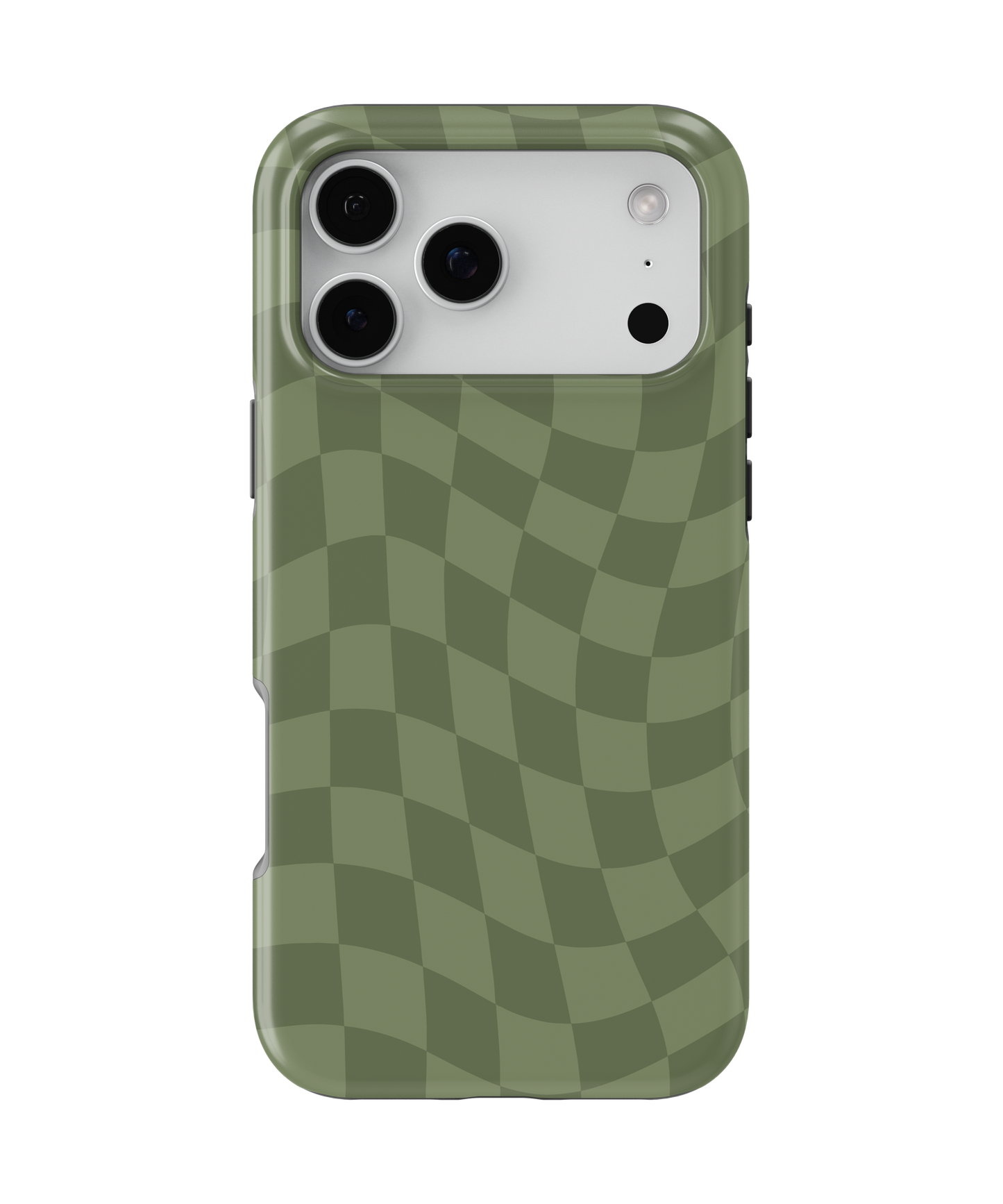 Moss Wavy Checkers MagSafe Phone Case