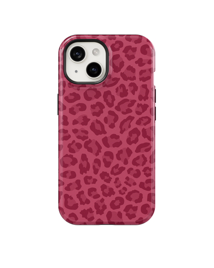 Black Cherry Leopard MagSafe Phone Case