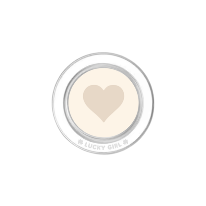 Vanilla Milkshake Heart Phone Grip Insert