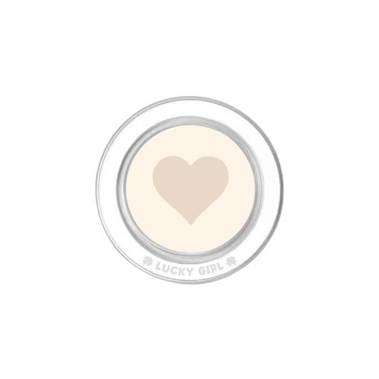 Vanilla Milkshake Heart Phone Grip Insert