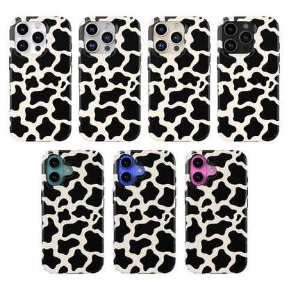 Onyx Cow Print MagSafe Phone Case