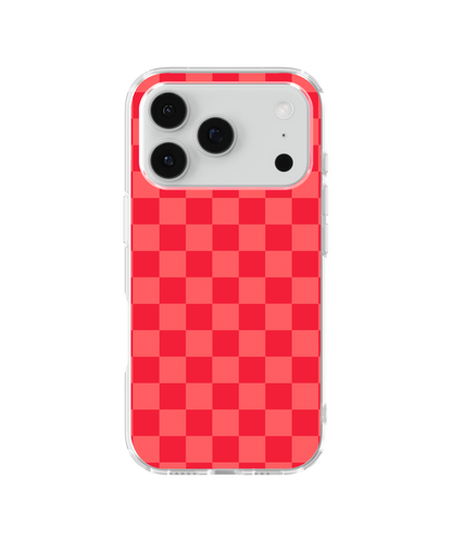Vermillion Checkers Clear Case Insert