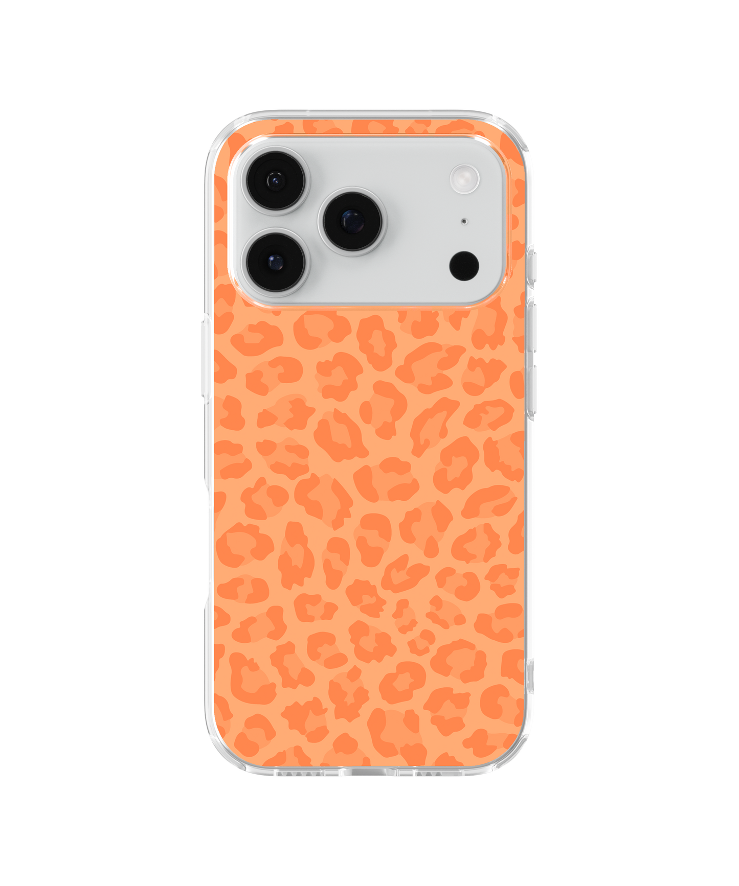 Tangerine Leopard Clear Case Insert