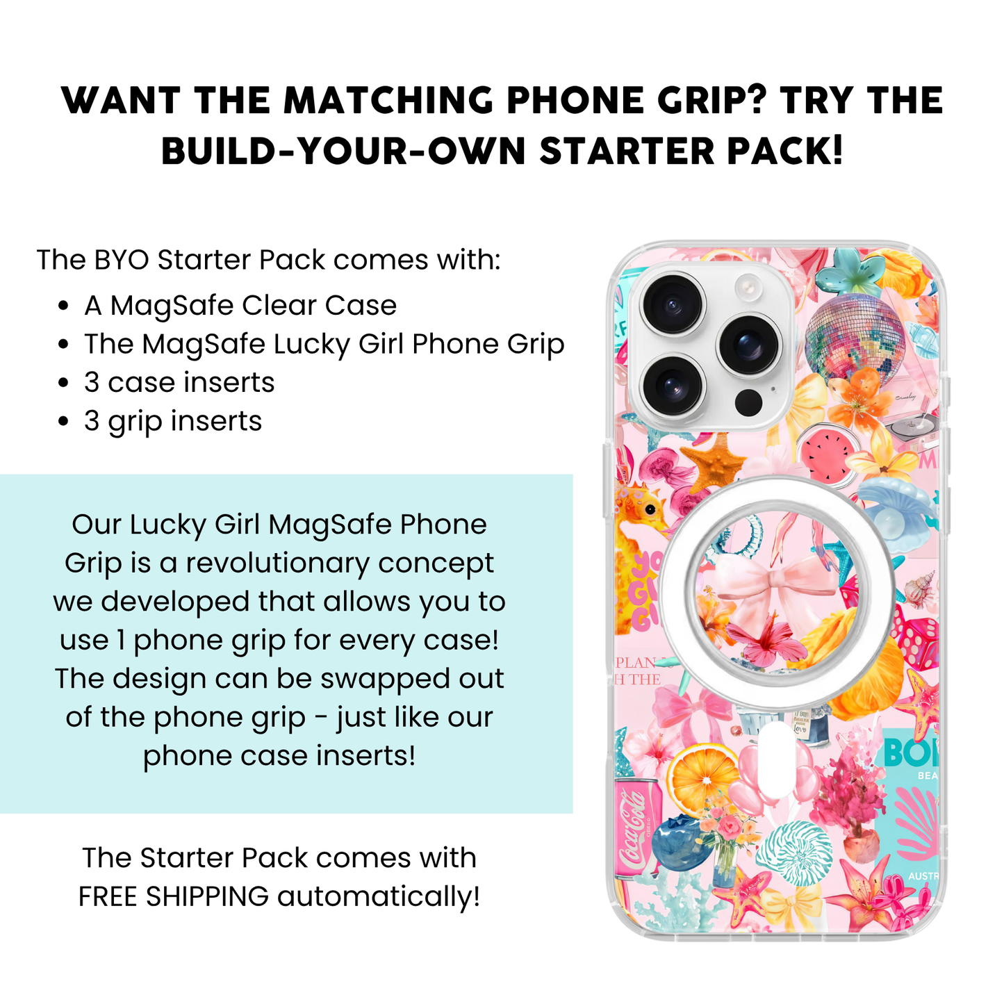 Island Icons Clear Case Insert