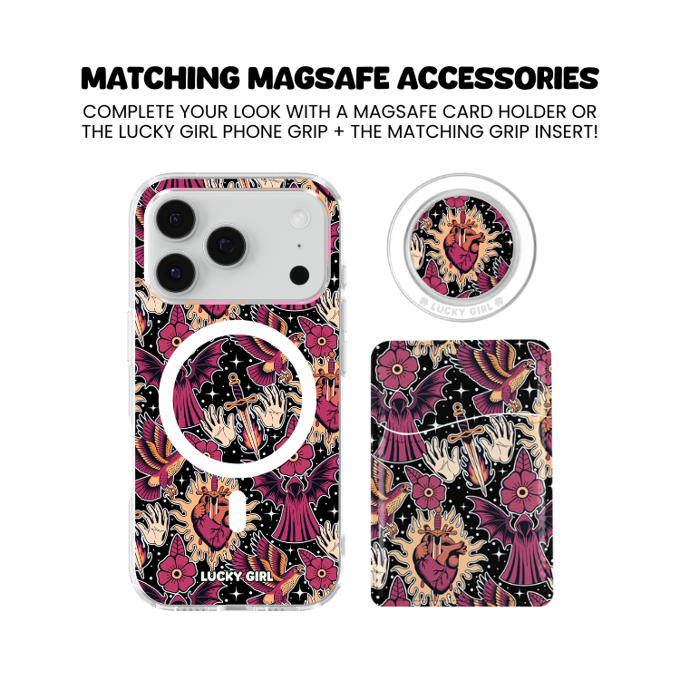 Silent Heart Clear Case Insert