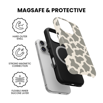 River Rock Cow Print MagSafe Phone Case