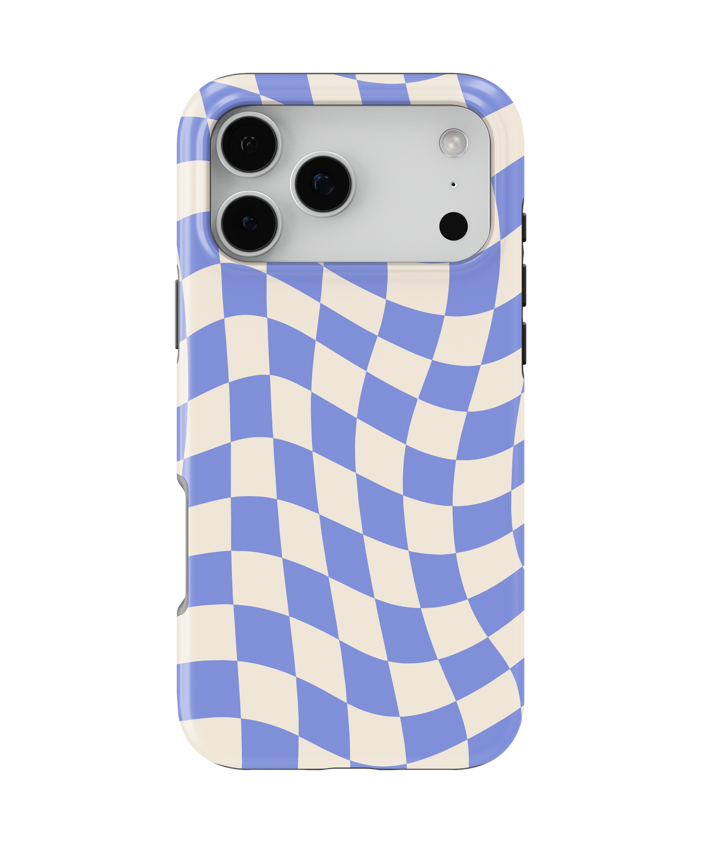 Bluebell Wavy Checkers II MagSafe Phone Case