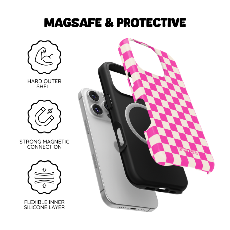 Raspberry Checkers II Phone Case