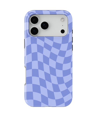 Bluebell Wavy Checkers MagSafe Phone Case