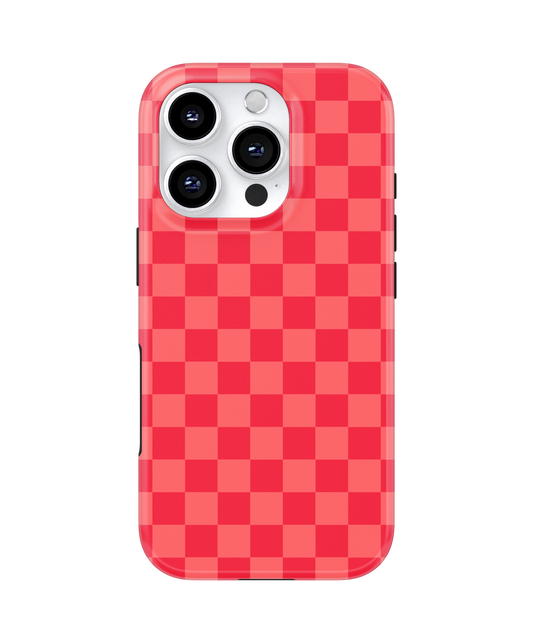 Vermillion Checkers MagSafe Phone Case