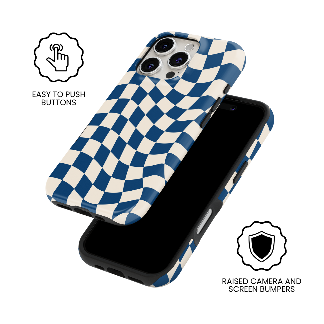 Night Watch Wavy Checkers II MagSafe Phone Case