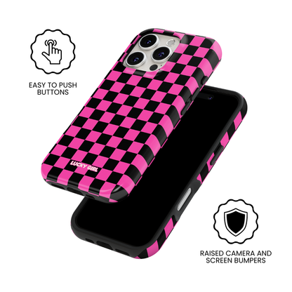 Raspberry Checkers Phone Case