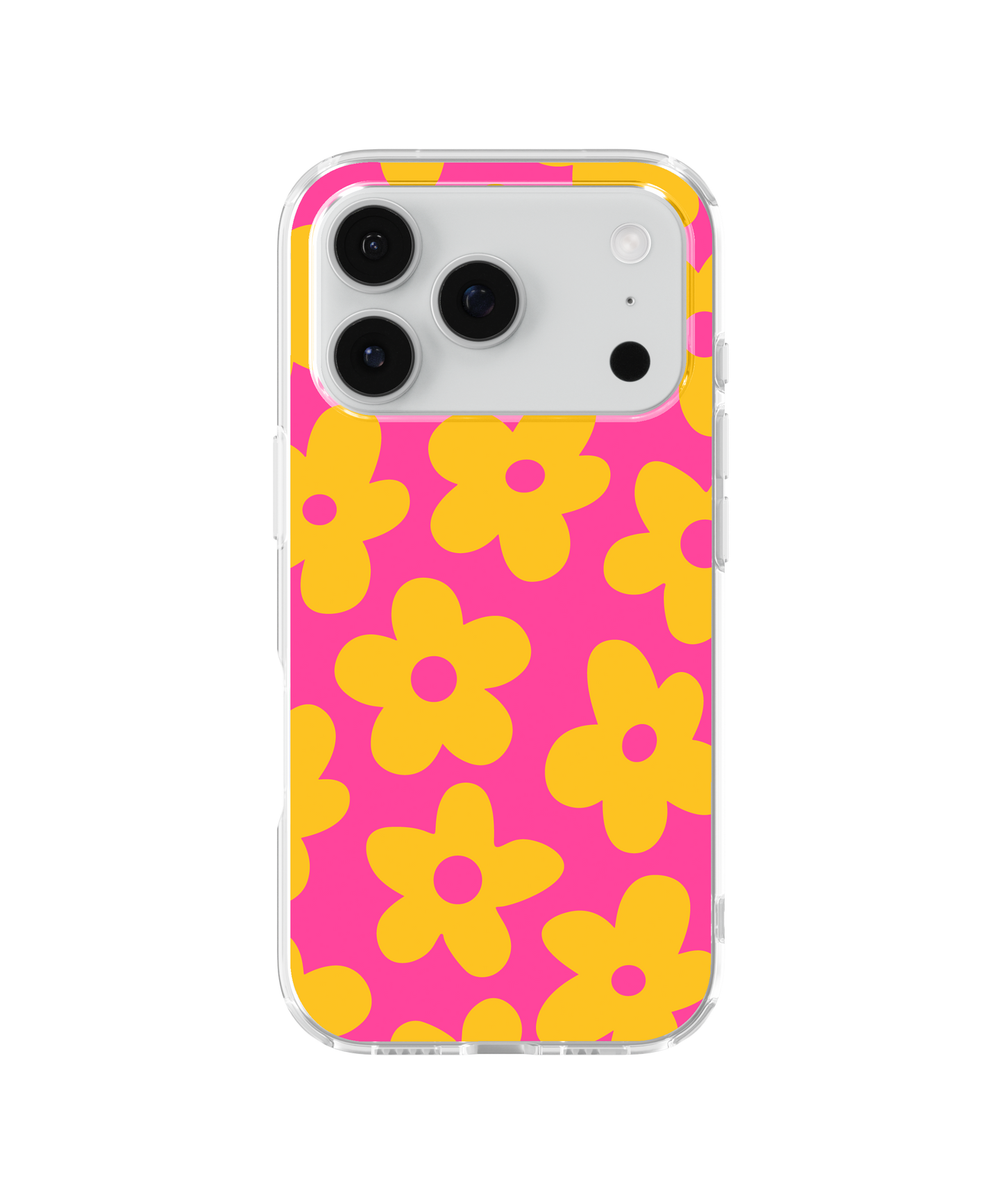 Pink Lemonade Big Blooms Clear Case Insert
