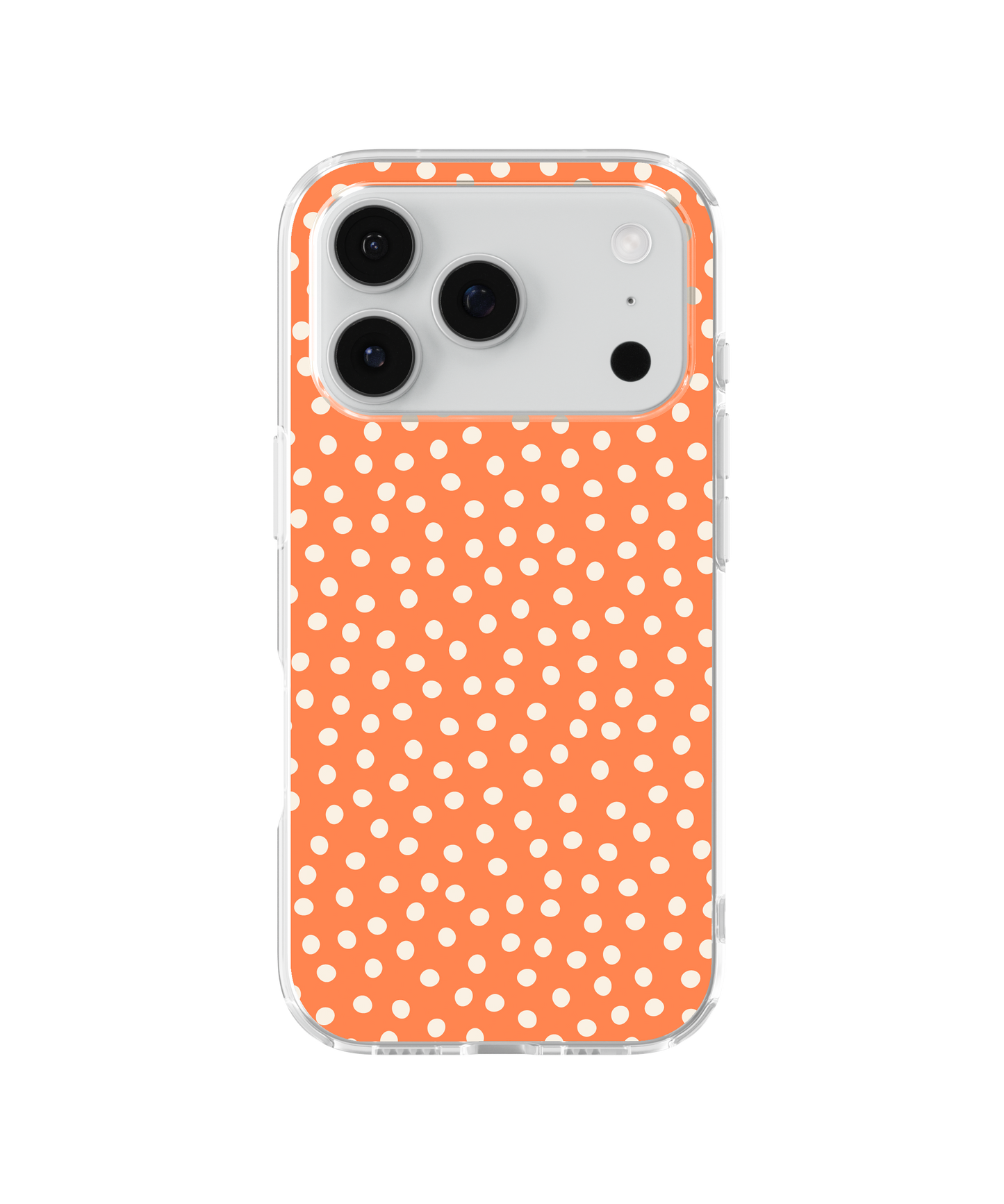 Tangerine Dots Clear Case Insert