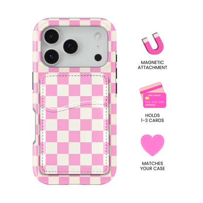 Bubblegum Checkers II MagSafe Card Holder