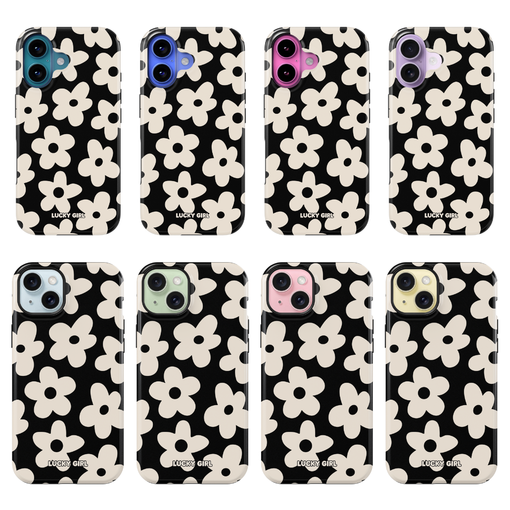 Onyx Big Blooms Phone Case