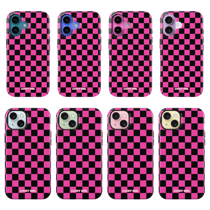 Raspberry Checkers Phone Case