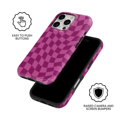 Velvet Wavy Checkers MagSafe Phone Case