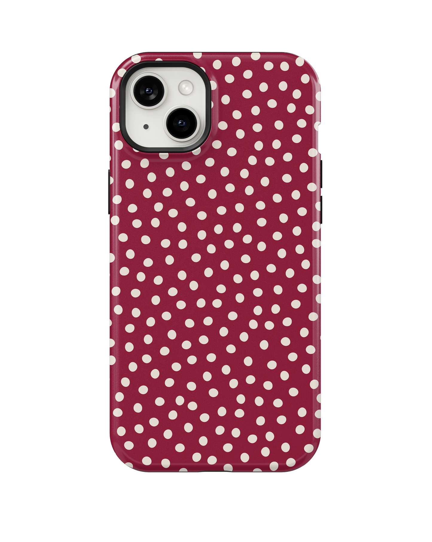 Black Cherry Dots MagSafe Phone Case