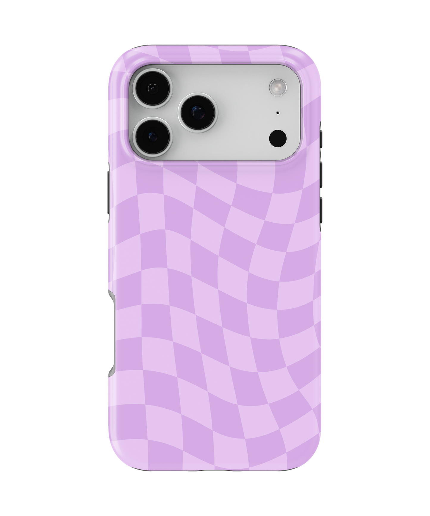 Lilac Wavy Checkers MagSafe Phone Case