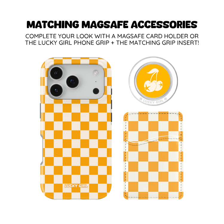 Creamsicle Checkers II Phone Case