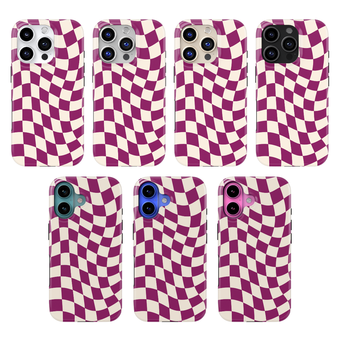 Velvet Wavy Checkers II MagSafe Phone Case