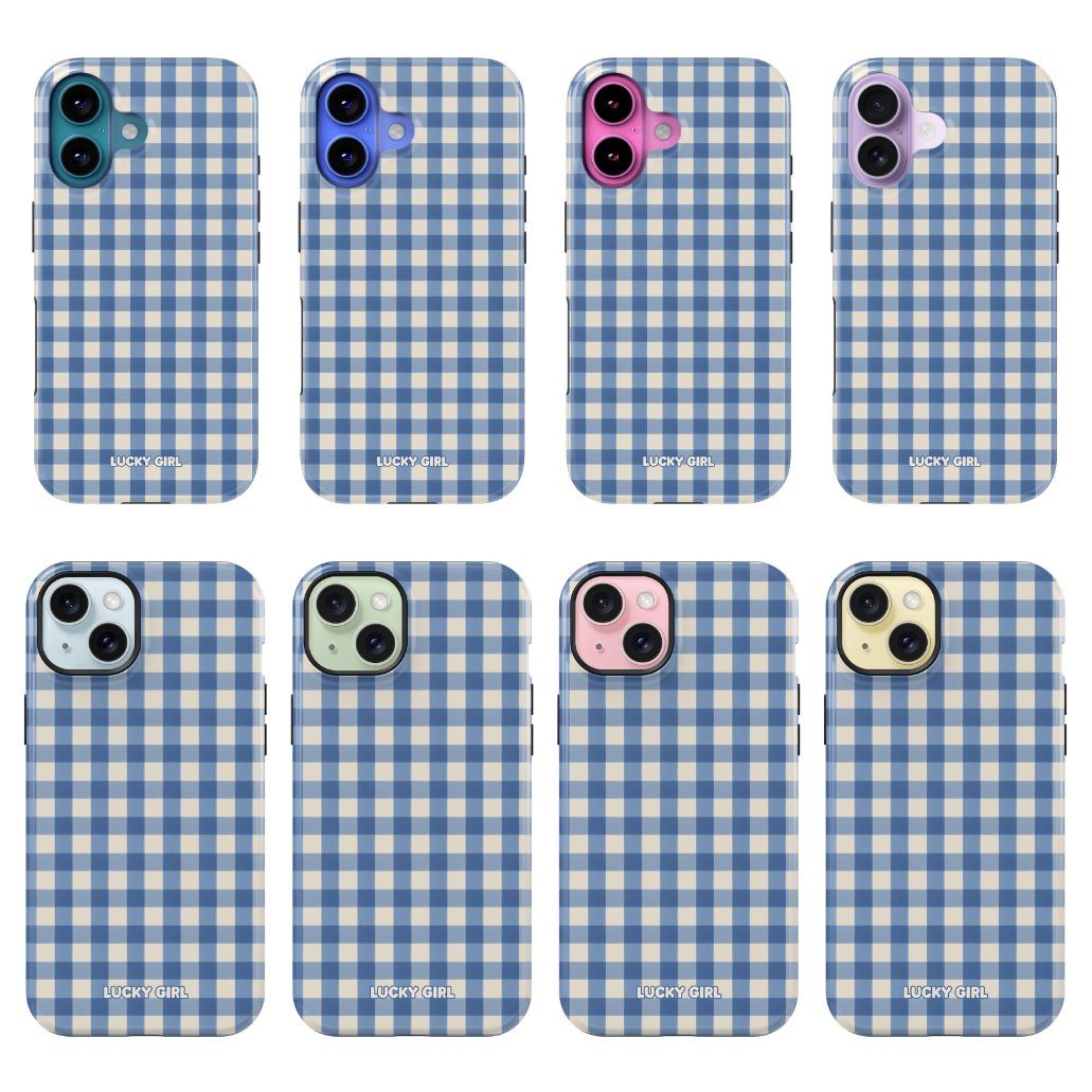 Blueberry Gingham Phone Case