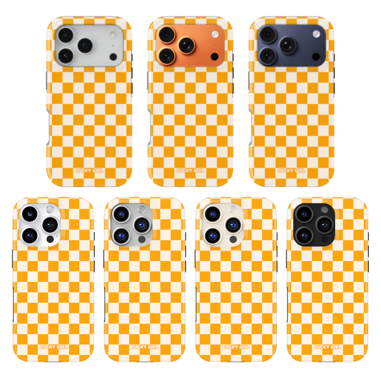 Creamsicle Checkers II Phone Case