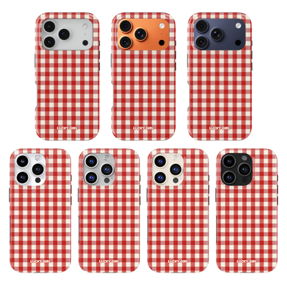 Apple Gingham Phone Case