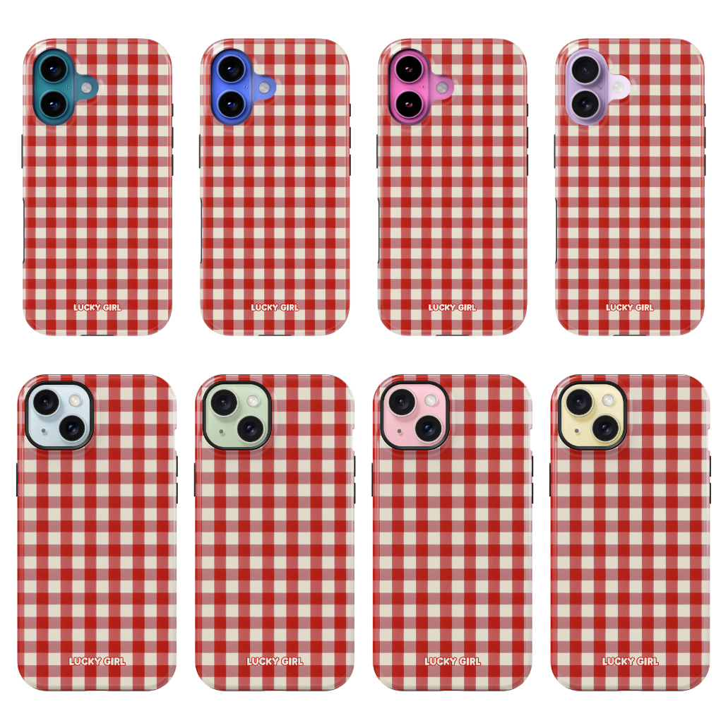 Apple Gingham Phone Case