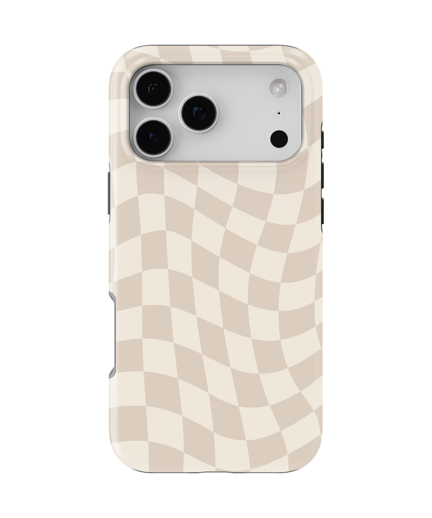 Vanilla Milkshake Wavy Checkers MagSafe Phone Case