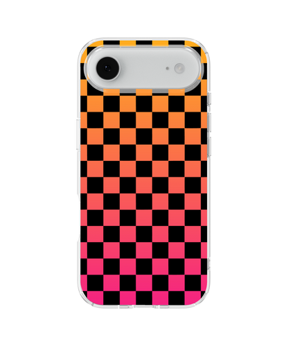 Sunset Soiree Checkers Holographic Clear Case Insert