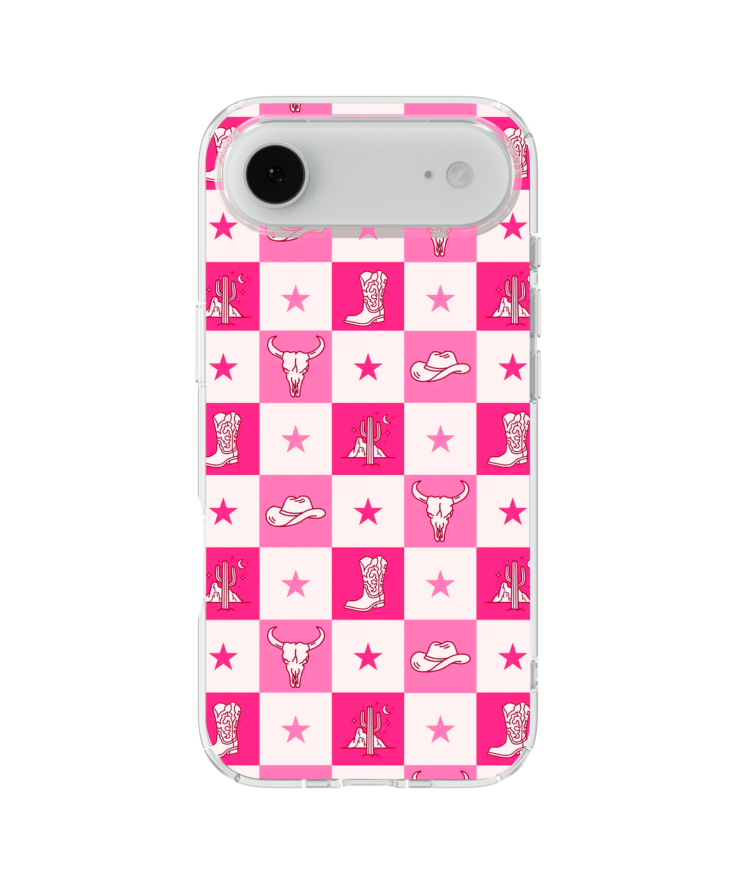 Cowgirl Check Clear Case Insert