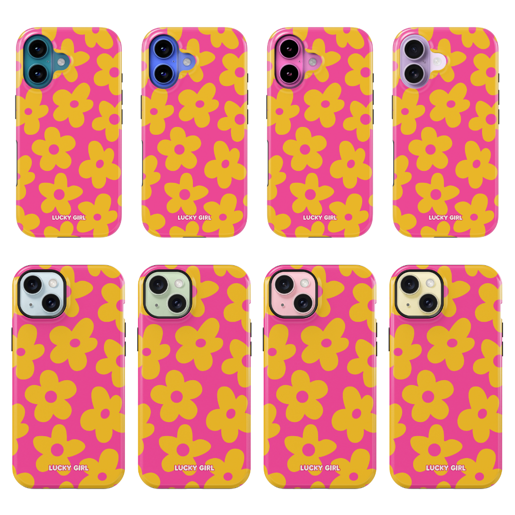 Pink Lemonade Big Blooms Phone Case