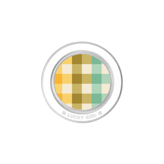 Rainbow Gingham Phone Grip Insert