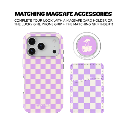 Lavender Checkers II Phone Case