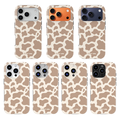 Chestnut Cow Print Phone Case