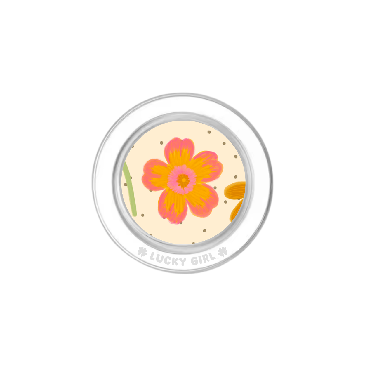 Polka Petals Phone Grip Insert
