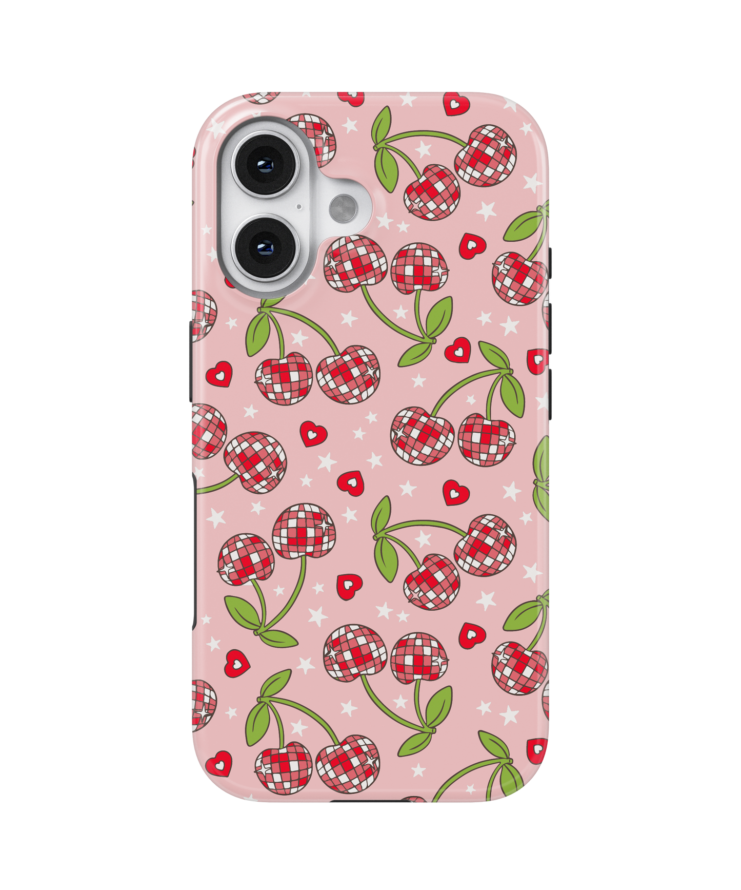 Pink & Red Disco Cherries MagSafe Phone Case