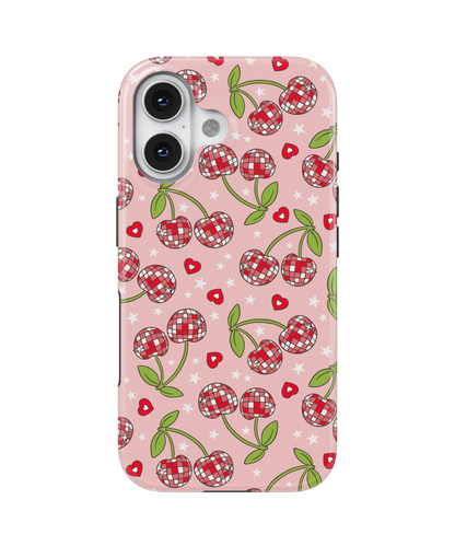 Pink & Red Disco Cherries MagSafe Phone Case