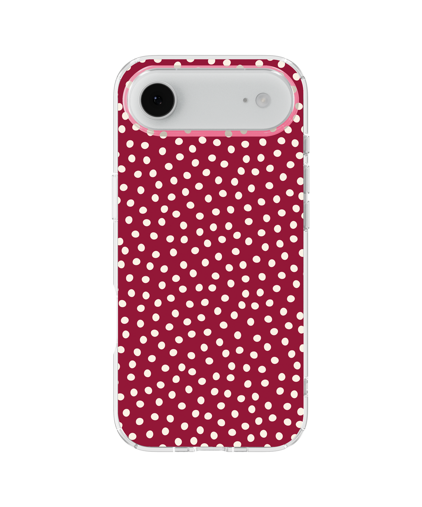Black Cherry Dots Clear Case Insert